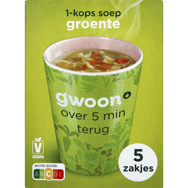 g'woon 1 kops soep groente voorkant
