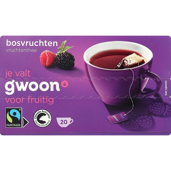 g'woon 1 kops thee bosvruchten voorkant