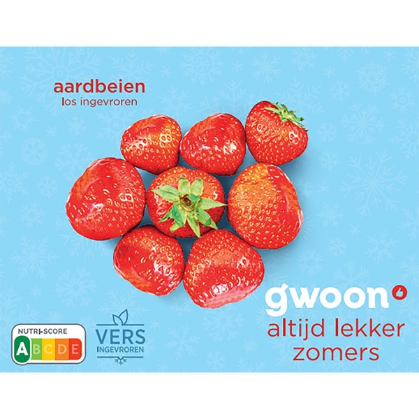 g'woon aardbeien voorkant