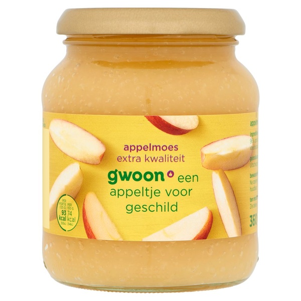 g'woon appelmoes extra voorkant