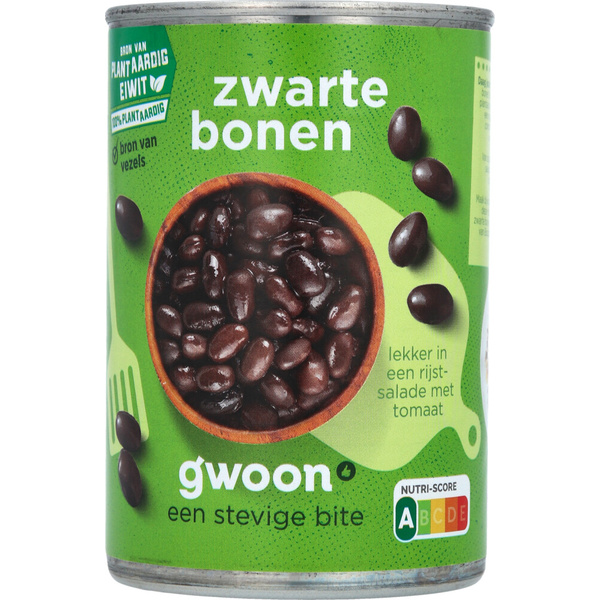 g'woon bonen zwart voorkant