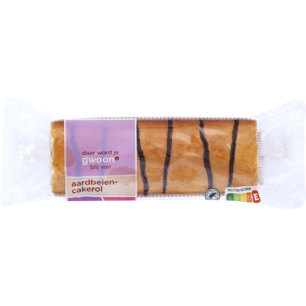 g'woon Cake Aardbeien rol voorkant