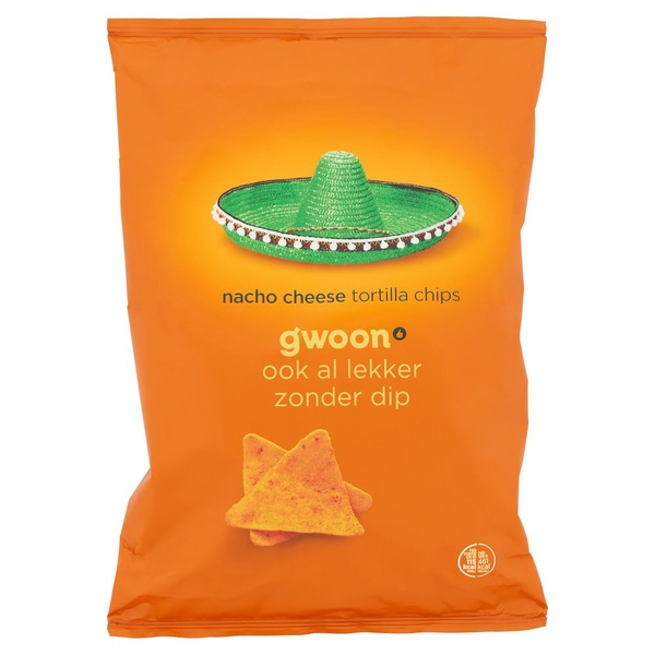 g'woon chips nacho cheese voorkant