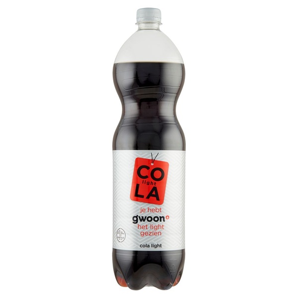 g'woon cola light voorkant
