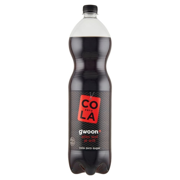 g'woon cola zero voorkant