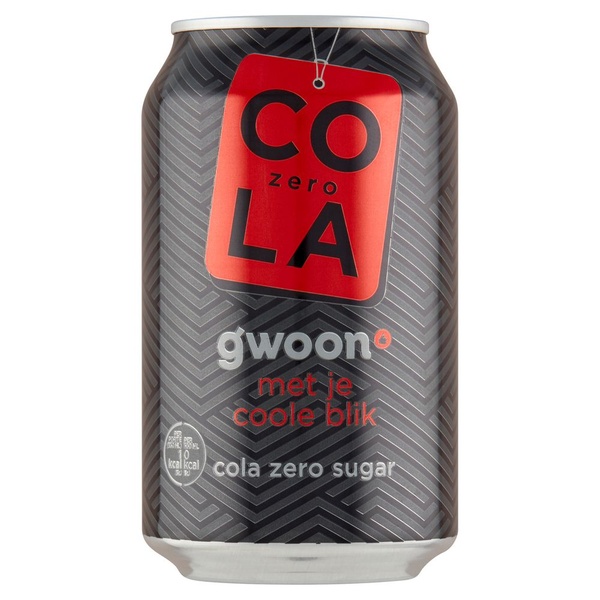 g'woon cola zero voorkant