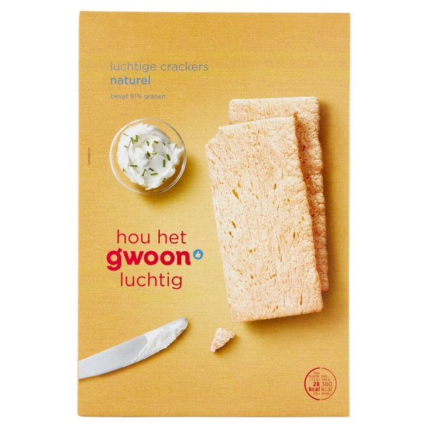 g'woon crackers lucht naturel voorkant