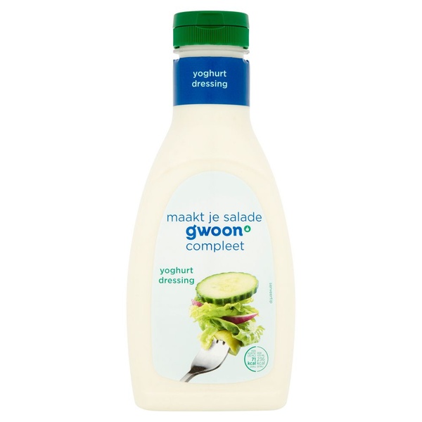 g'woon dressing yoghurt voorkant