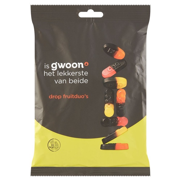 g'woon drop fruit duo's voorkant