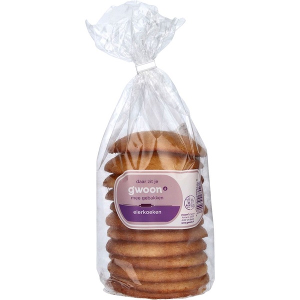 g'woon eierkoek voorkant