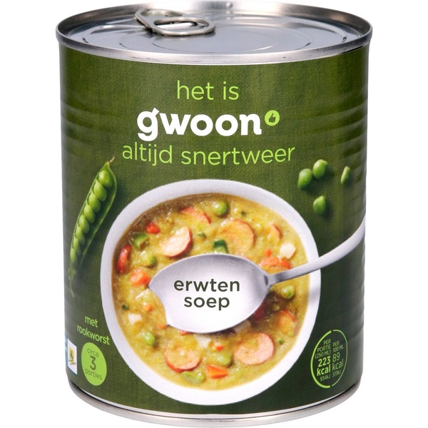g'woon erwtensoep voorkant