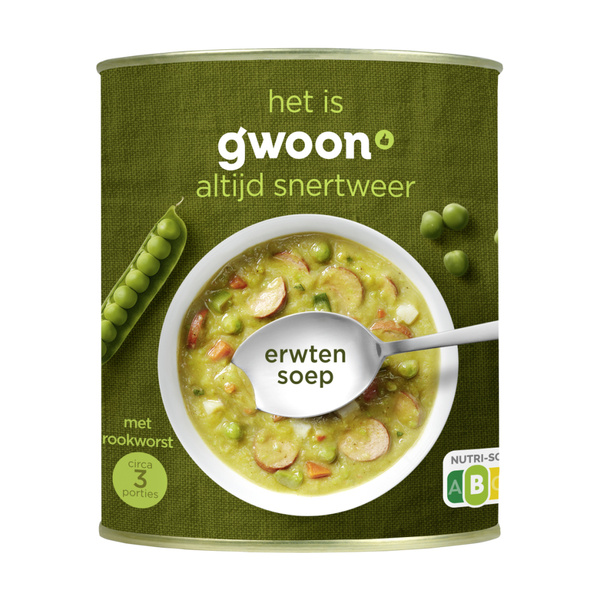 g'woon Erwtensoep voorkant