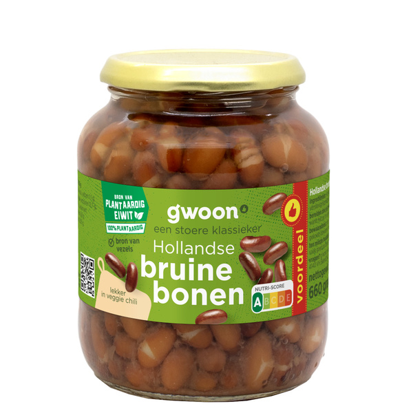 g'woon G'woon Hollandse bruine bonen 720ML voorkant