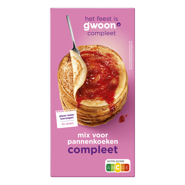 g'woon g'woon Mix voor pannekoeken Compleet voorkant