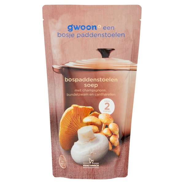 g'woon g'woon Soep Bospaddenstoelen voorkant