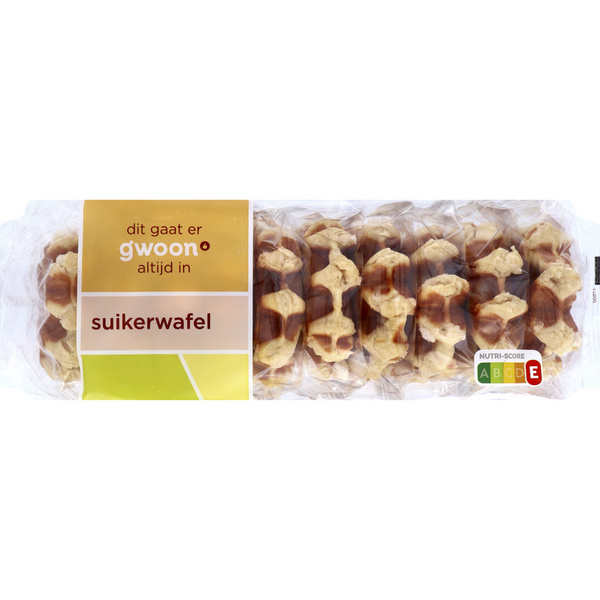 g'woon g'woon Suikerwafels voorkant