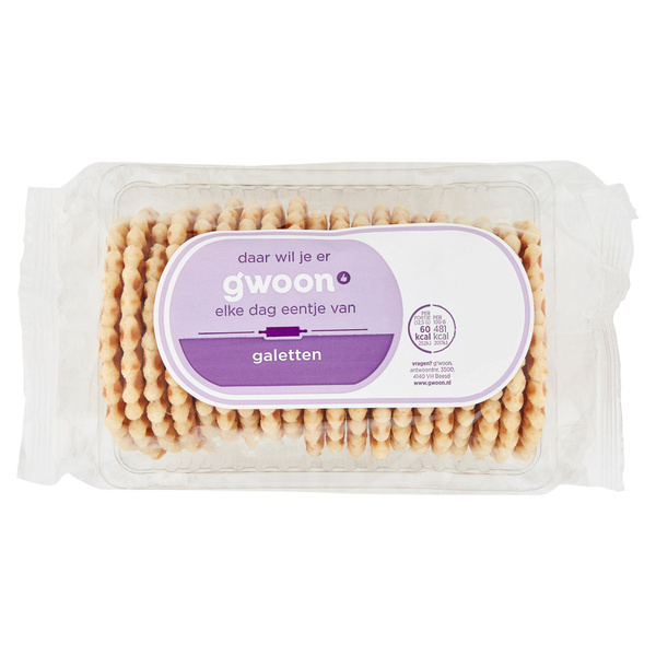 g'woon g'woon Wafels Galette voorkant