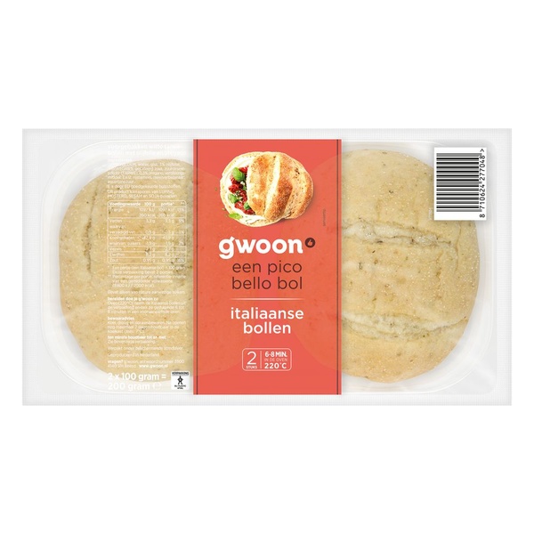 g'woon italiaanse bollen voorkant