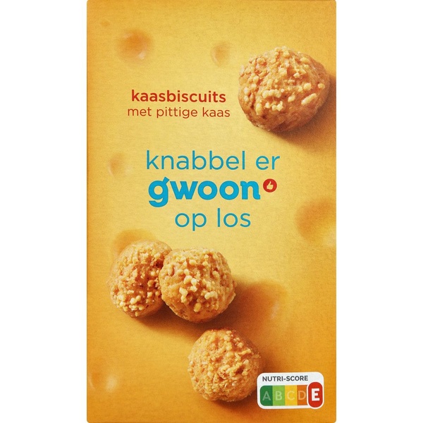 g'woon kaasbiscuit voorkant