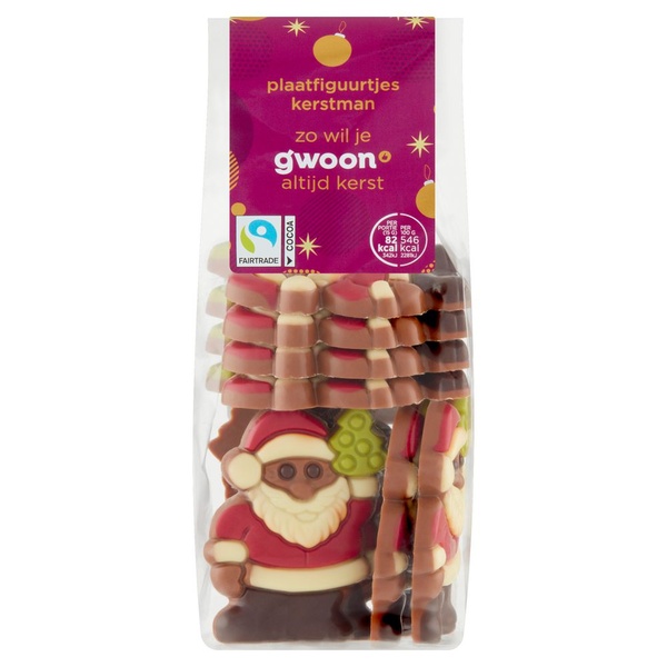 g'woon kerstmannetjes melk voorkant