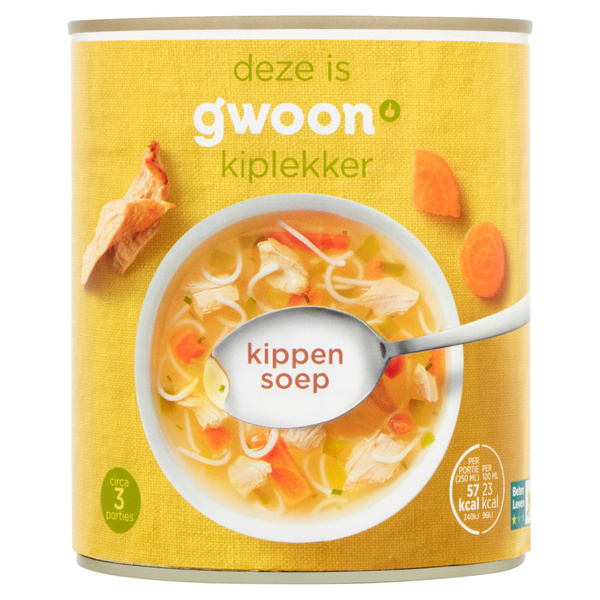 g'woon kippensoep voorkant