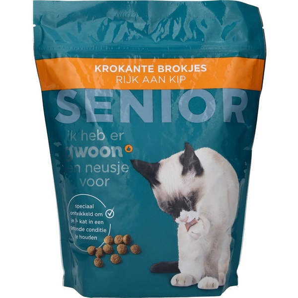 g'woon krokante brokjes kip senior voorkant