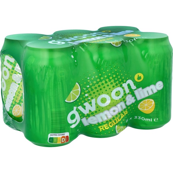 g'woon lemon lime 6-pack voorkant