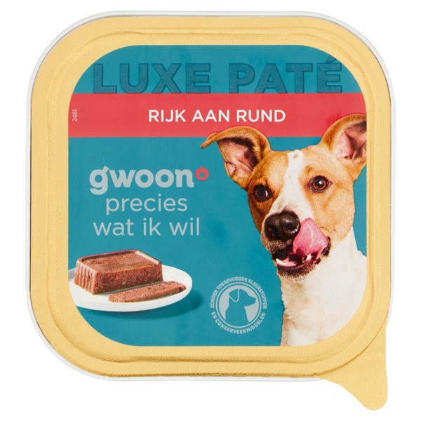g'woon luxe paté met rund voorkant