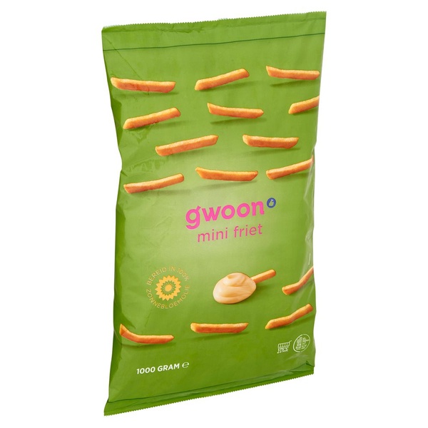 g'woon mini frites voorkant