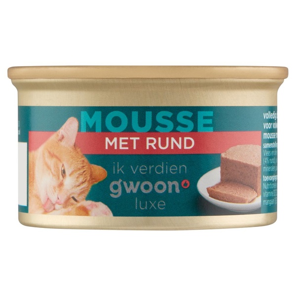 g'woon mousse rund voorkant