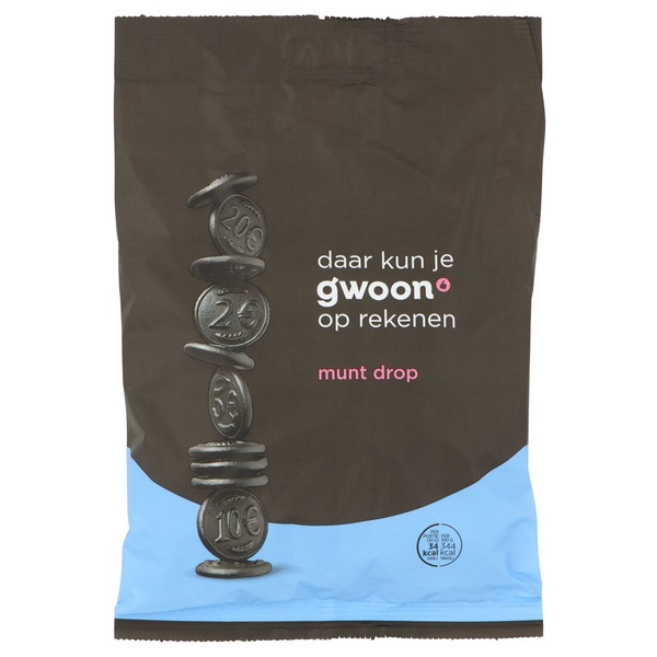 g'woon munten drop voorkant