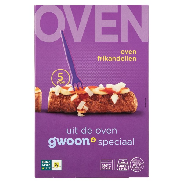 g'woon oven frikandellen voorkant
