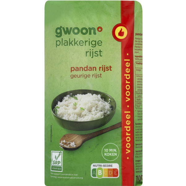 g'woon Rijst Pandan voorkant