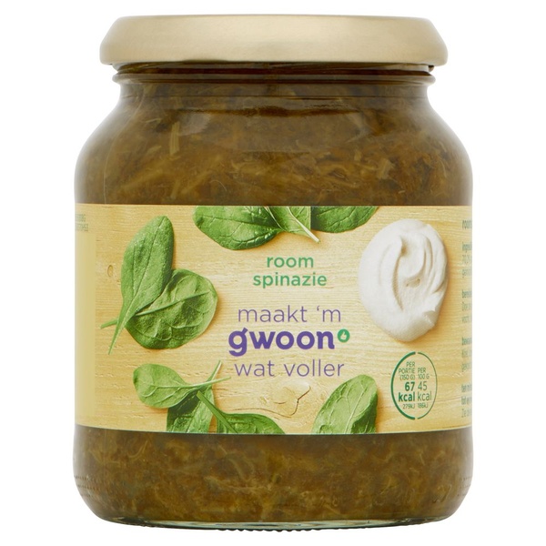 g'woon roomspinazie voorkant