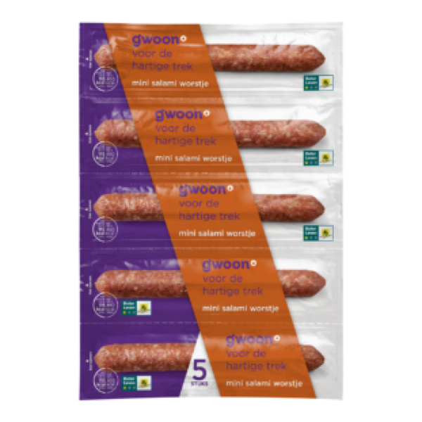 g'woon Salami Mini voorkant