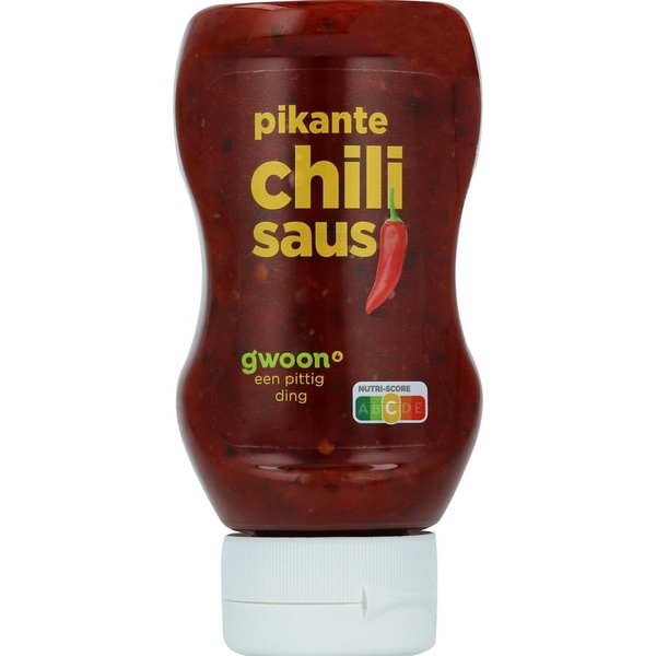 g'woon saus chili voorkant