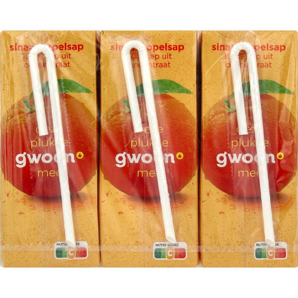 g'woon sinaasappelsap voorkant