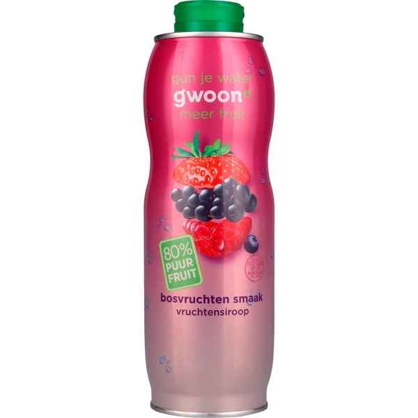 g'woon siroop bosvruchten voorkant