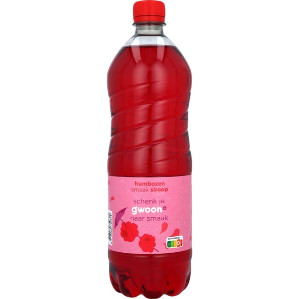 g'woon siroop framboos voorkant