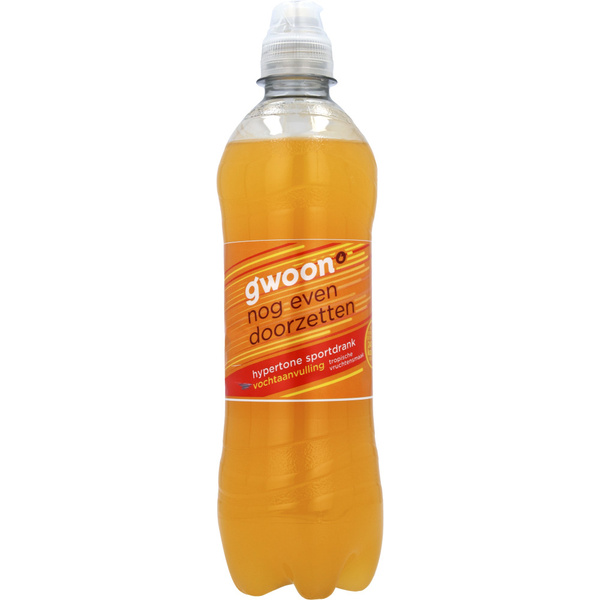 g'woon sportdrink hypertone voorkant