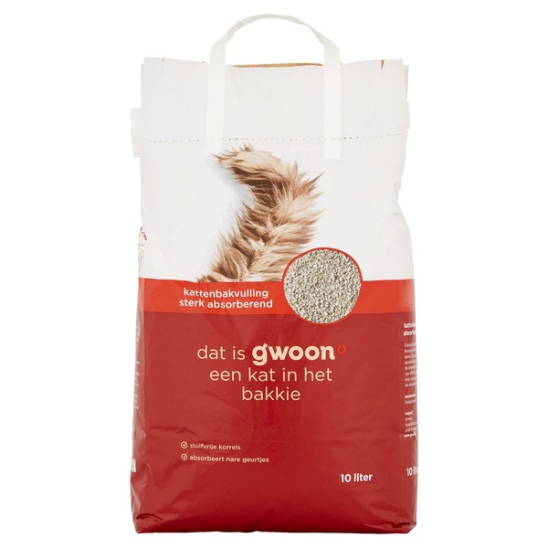 g'woon sterk absorberende kattenbakvulling voorkant