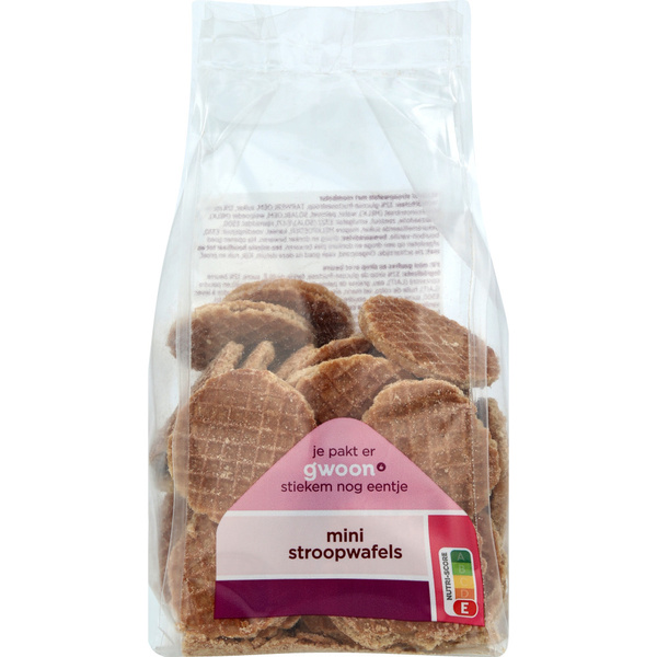 g'woon stroopwafel mini voorkant
