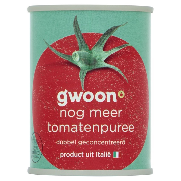 g'woon tomatenpuree dubbel geconcentreerd voorkant