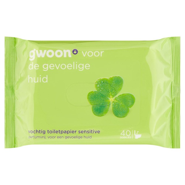 g'woon vochtig toiletpapier gevoelig voorkant