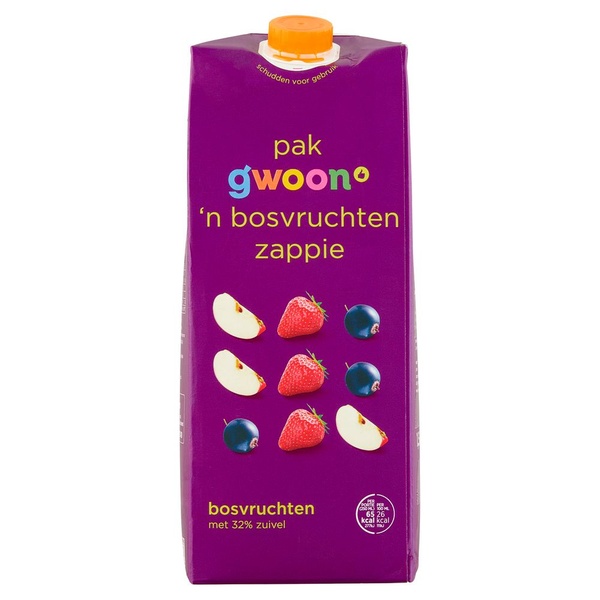 g'woon vruchtensap voorkant
