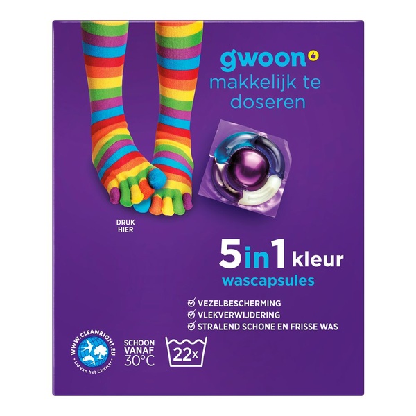 g'woon wascapsules kleur voorkant