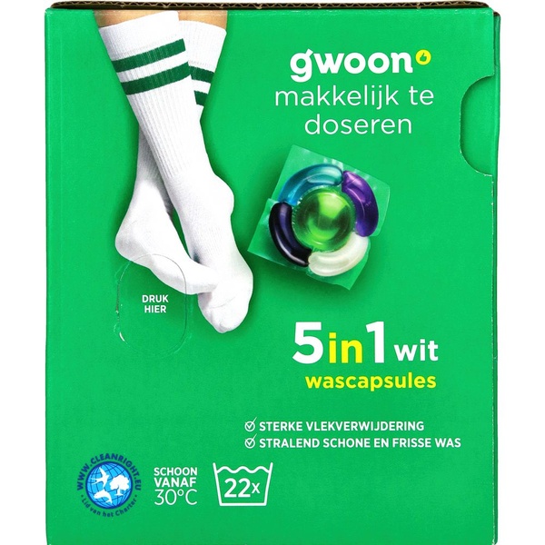 g'woon wascapsules wit voorkant
