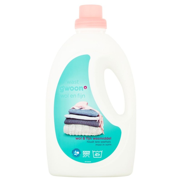g'woon wasmiddel wol & fijn voorkant