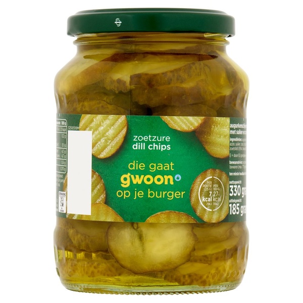 g'woon zoetzure dill chips voorkant