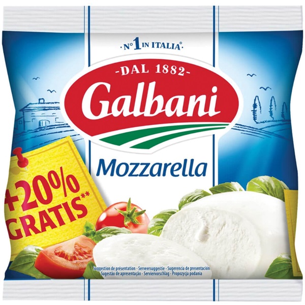 SPAR Galbani mozzarella je vindt het bij SPAR